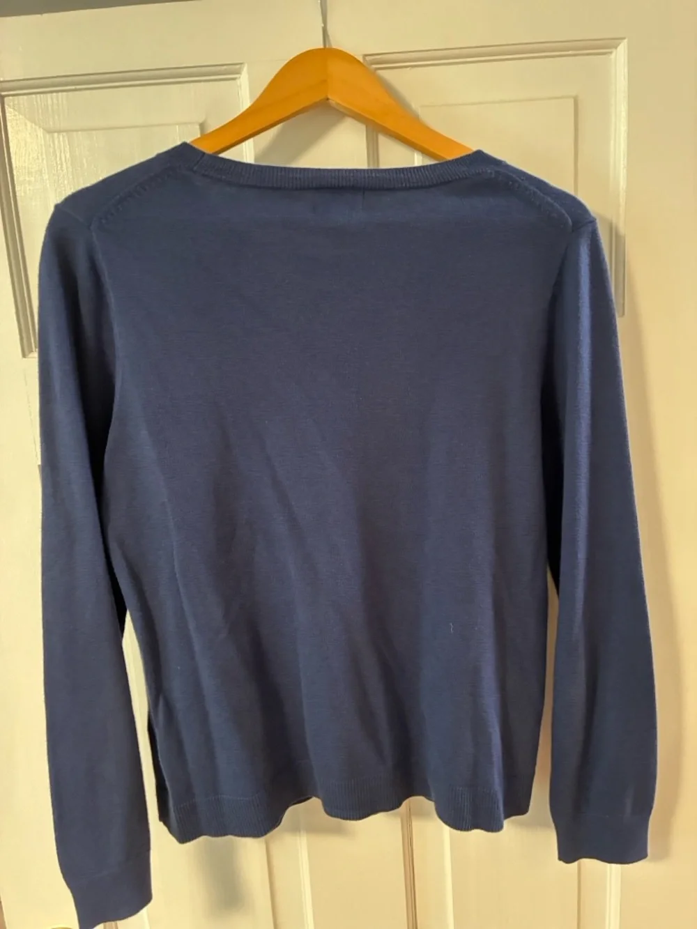 J. Crew Navy Teddie Crewneck Sweater - Picture 3 of 4